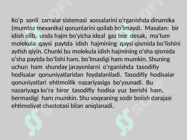 Statistik usul(fizika kurs ishi) 3