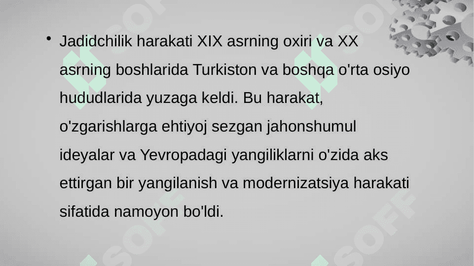Jadidchilik harakati paydo bo’lishi 2