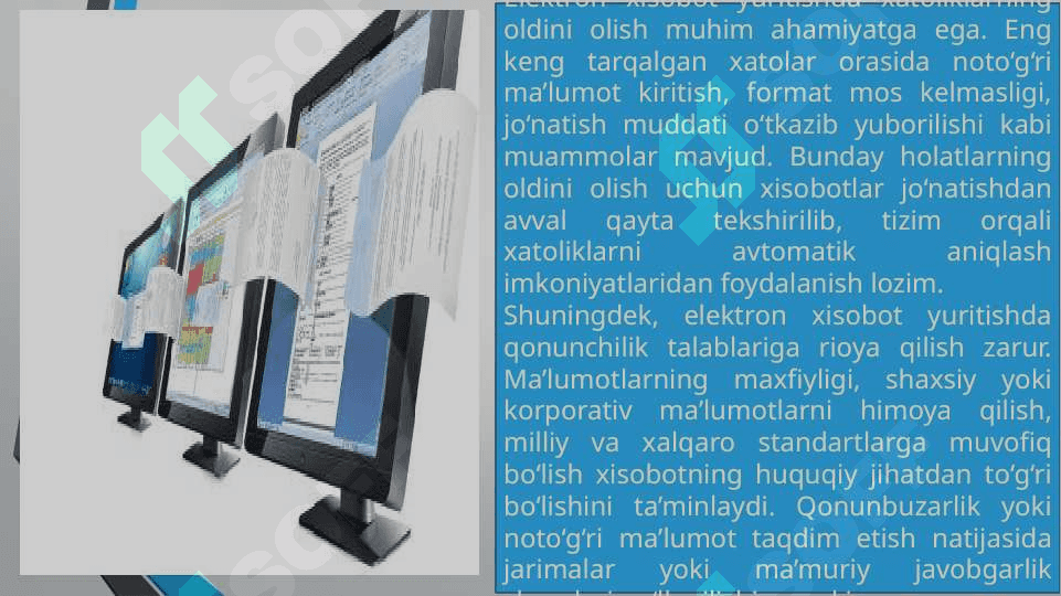 Elektron hisobotlarni tuzish va jònatish tartibi 4