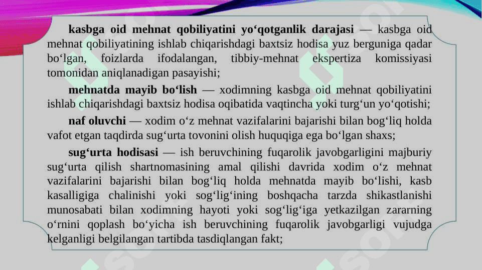 Ish beruvchining fuqarolik javobgarligini majburiy sug‘urta qilish to‘g‘risida 5