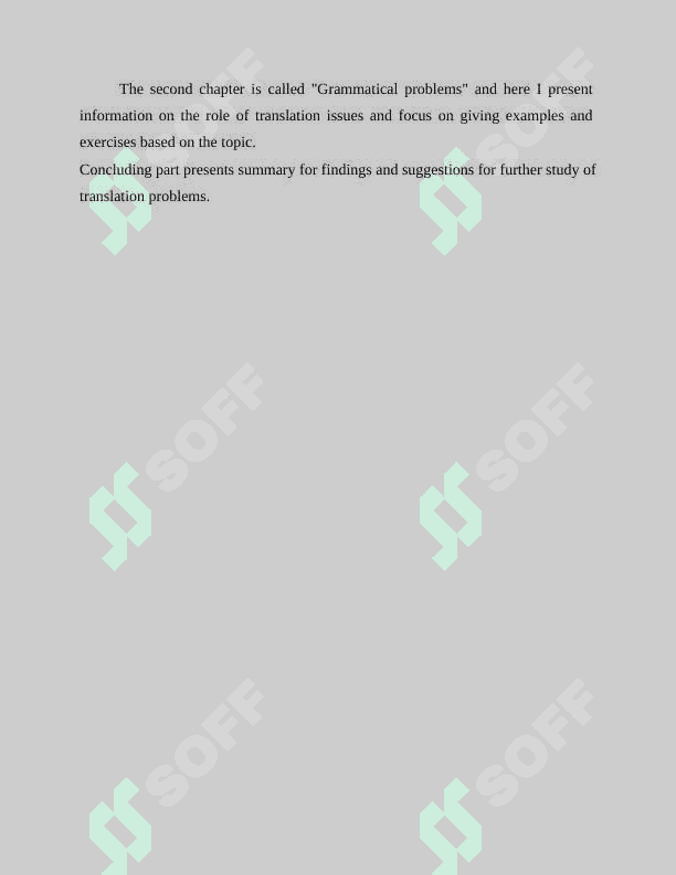 GRAMMATICAL PROBLEMS OF TRANSLATION 5