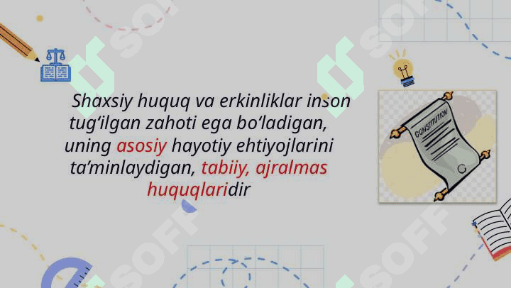 SHAXSIY HUQUQ VA ERKINLIKLAR 4