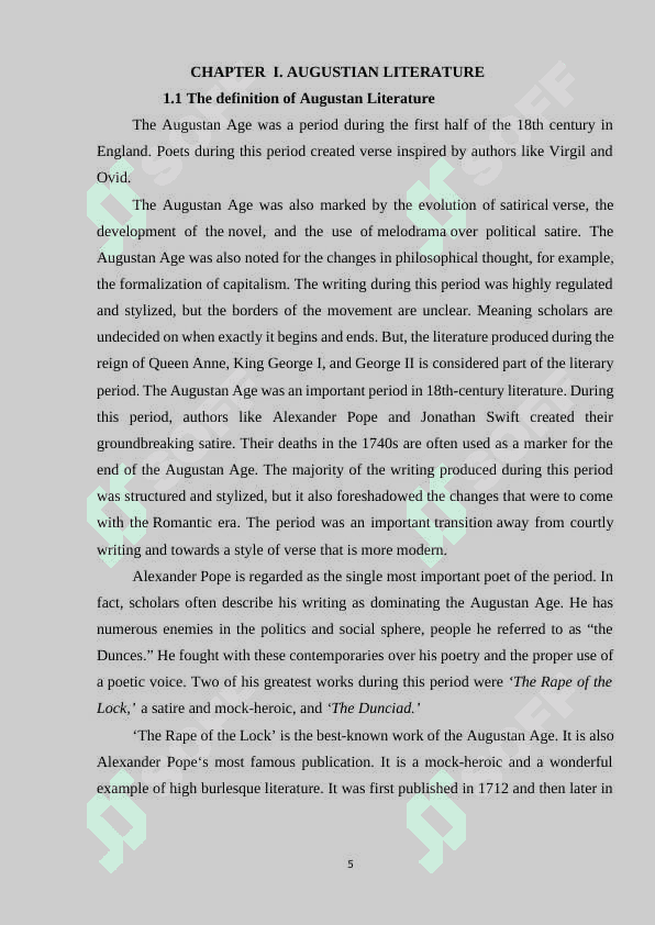 AUGUSTIAN LITERATURE 5