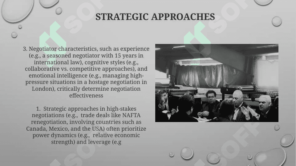 Situations and negotiators 3