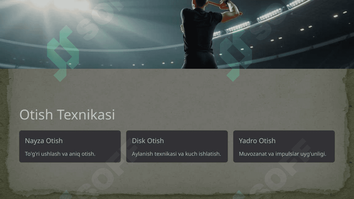 Yengil Atletika Turlari Texnikasi 4