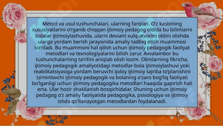 Ijtimoiy pedagogika ishontirish metodi 4