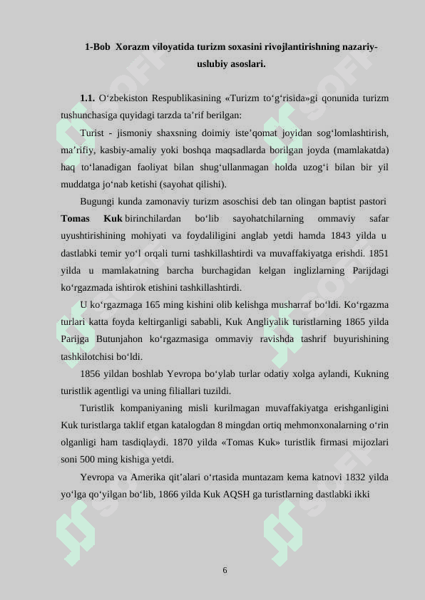 Xorazm viloyatining turistik salohiyati va tur paketlar yaratish 6