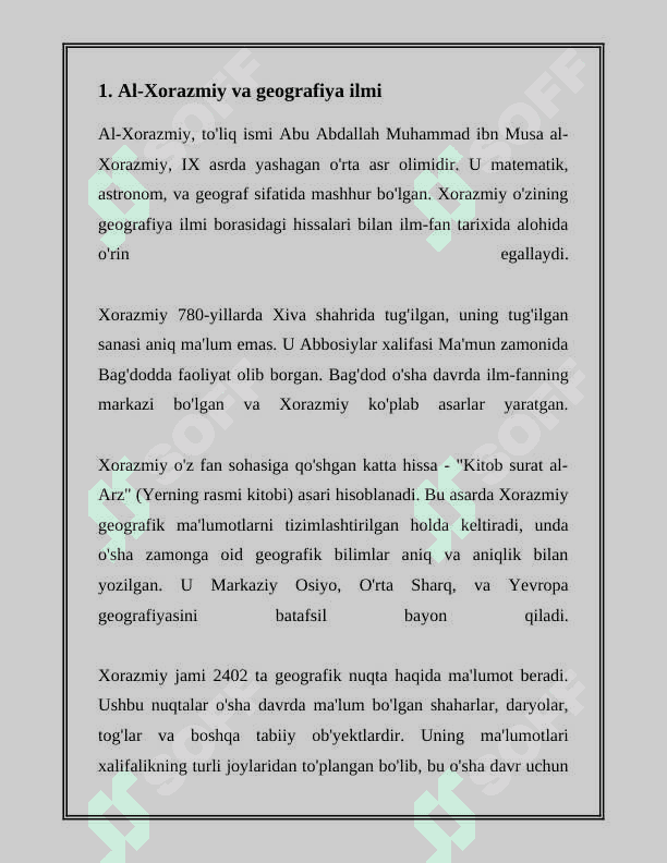 OʻRTA OSIYOLIK ALLOMALARNING GEOGRAFIYA FANIGA QOʻSHGAN HISSASI 3