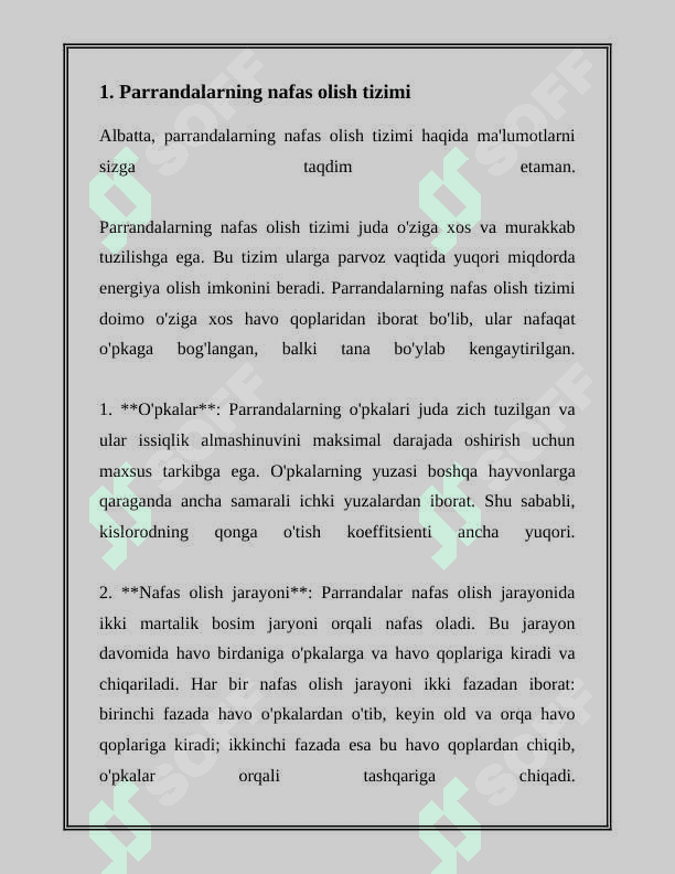 PARRANDALARDA NAFAS OLISHNING OZIGA XOS HUSUSIYATLARI 3