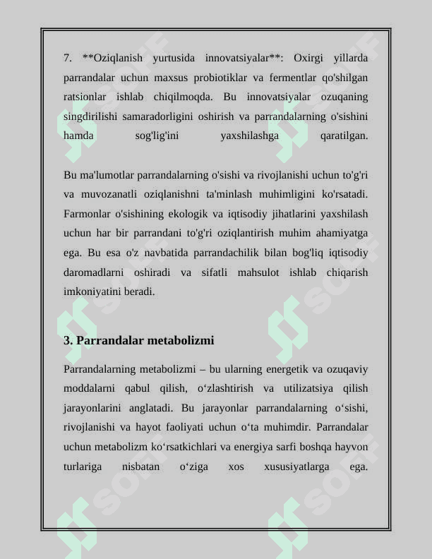 PARRANDALARNING KO’PAYISH FIZIOLOGIYASI 8