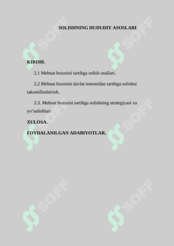 MEHNAT BOZORI TARTIBGA SOLISHNING HUDUDIY ASOSLARI 2