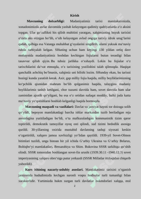 O`ZBEKISTONDA JAMOALASHTIRISH VA UNING OQIBATLARI 2