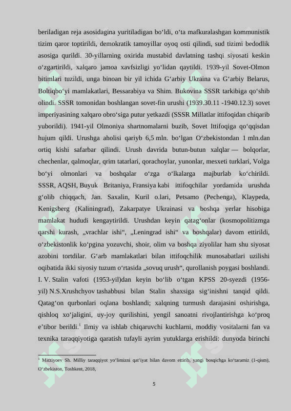 O`ZBEKISTONDA JAMOALASHTIRISH VA UNING OQIBATLARI 5