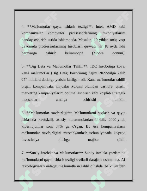 RAQAMLI O‘LCHOV QURILMALARINING AFZALLIK VA KAMCHILIKLARI 7