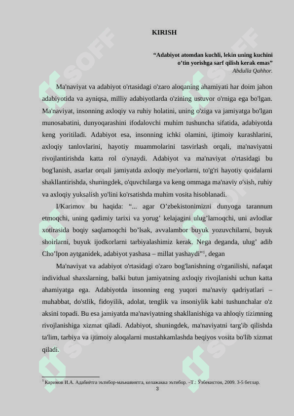 MA’NAVIYATSHUNOSLIK 3