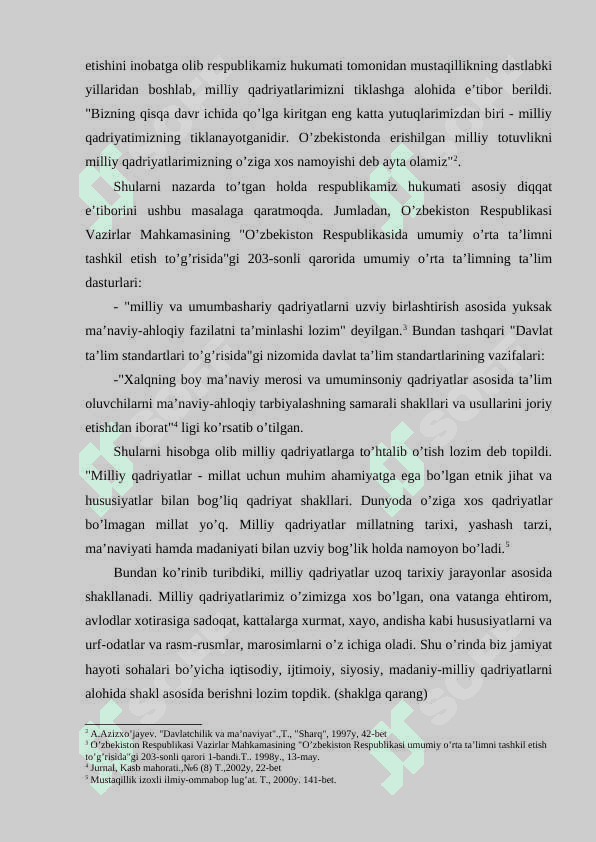 Barkamol avlodni tarbiyalashda O’zbekiston tarixi darslarning o’rni 5