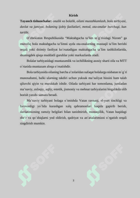 MAKTABGACHA TA’LIM MUASSASASI, OILA VA MAKTAB HAMKORLIGI 3