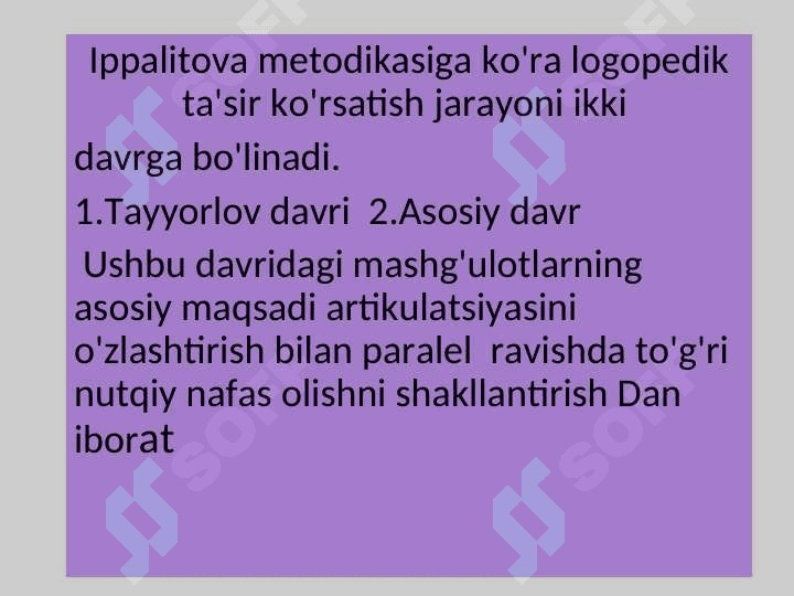 Mavzu;Rinolalik bolalar bilan olib boriladigan logopedik mashgulotlar tashkil etish Individual va guruhli mashg'ulotlar 2