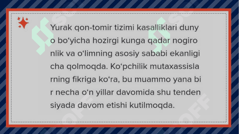 Gerontologiya . Qariyalarda yurak-qon tizimi kasalliklari kechishining o'ziga xos tomonlari. Yurak qon -tomir tizimini anatoma-fiziologik xususiyatlari . Keksa va qariyalarda kasalliklarning kechishini o'ziga xos tomonlari 6
