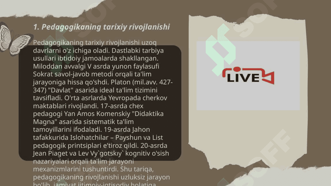 Pedogogika kasbining rivojlanishi va paydo bo'lishi 3