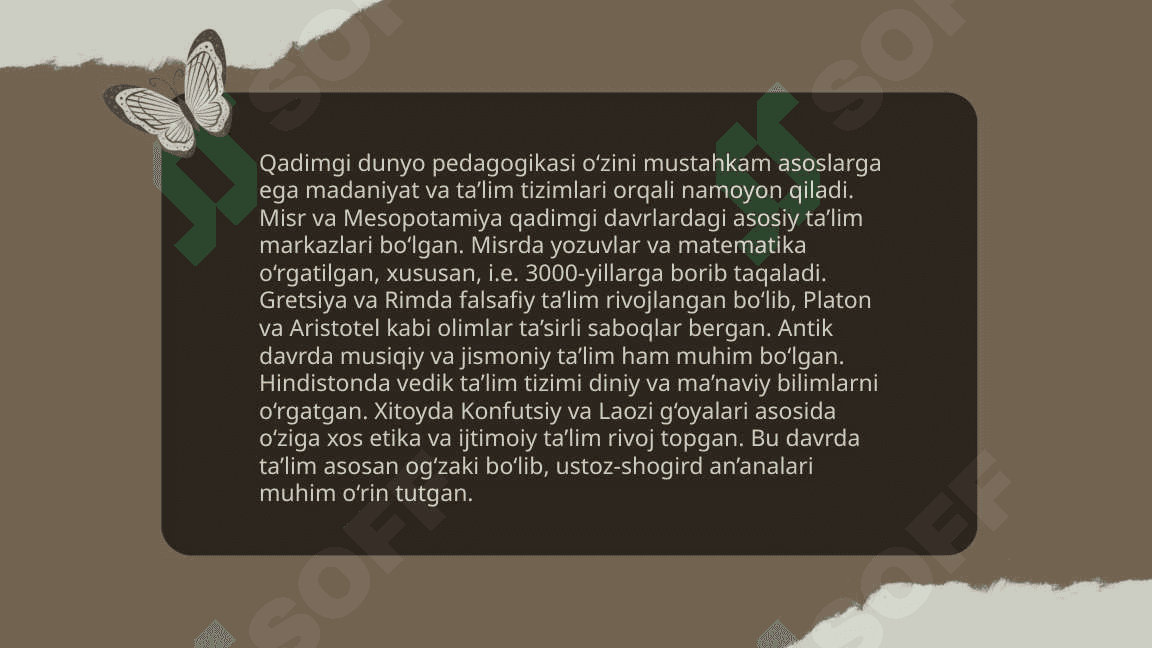 Pedogogika kasbining rivojlanishi va paydo bo'lishi 4