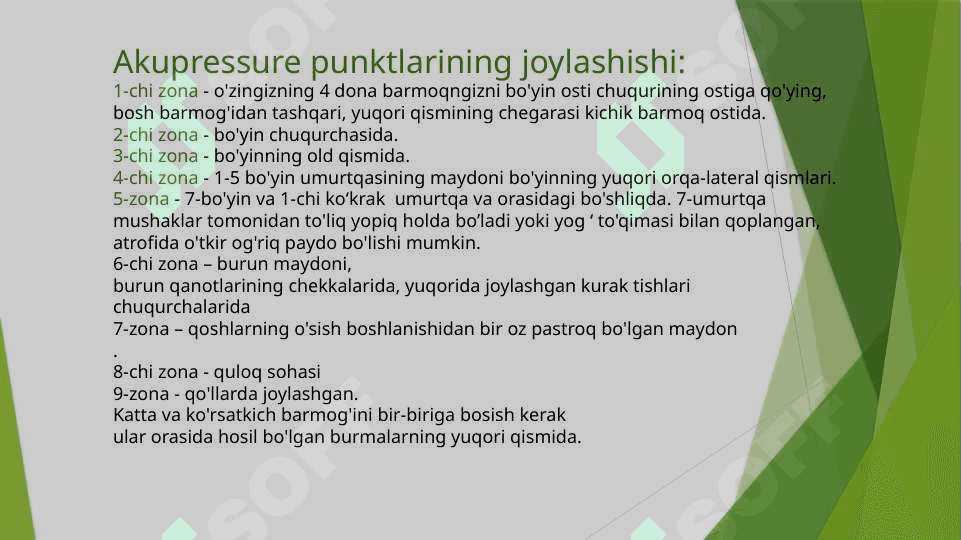 Biologik faol nuqtalarning artikulatsiya a’zolari muskullari bilan funksional bog’liqligi 7