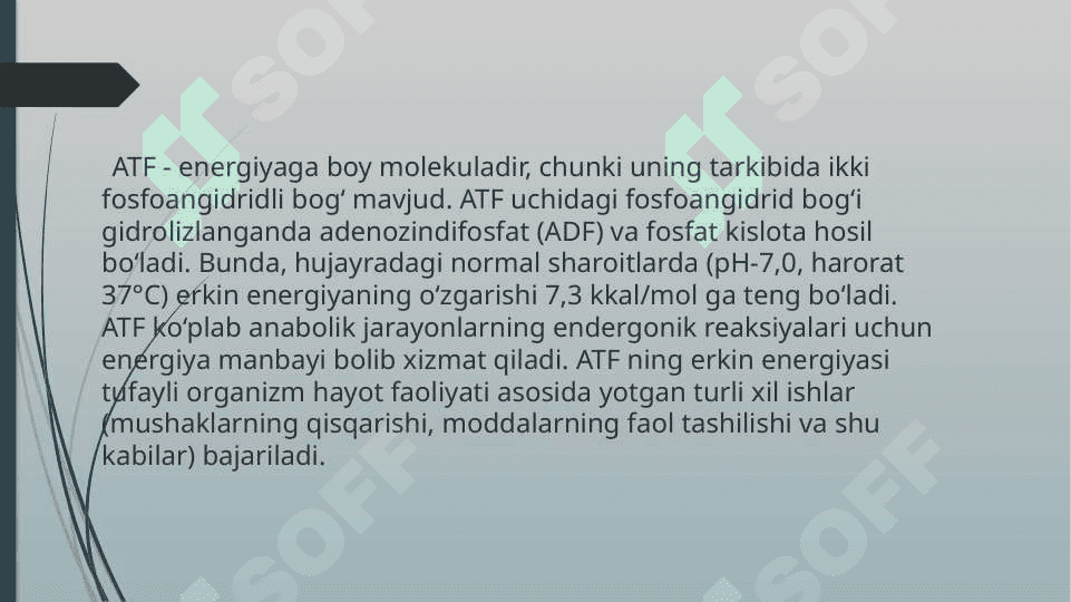 Energiya almashinuvining boshqarilishi 6