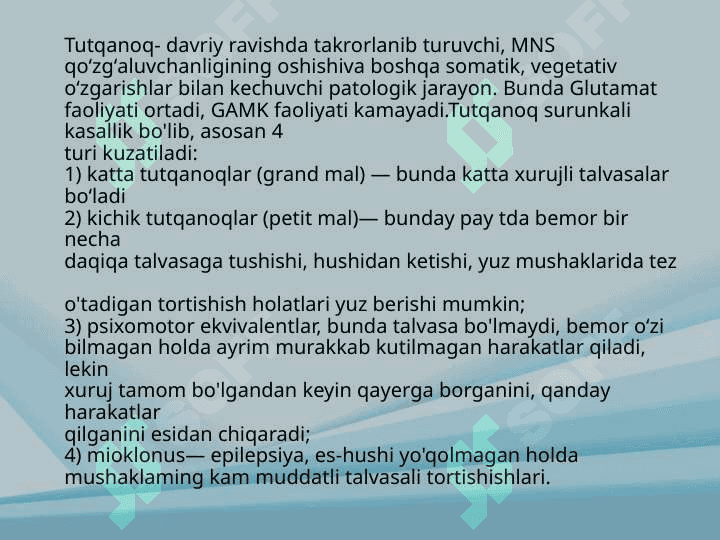 Tutqanoqqa va parkinsonizm qarshi moddalar 2