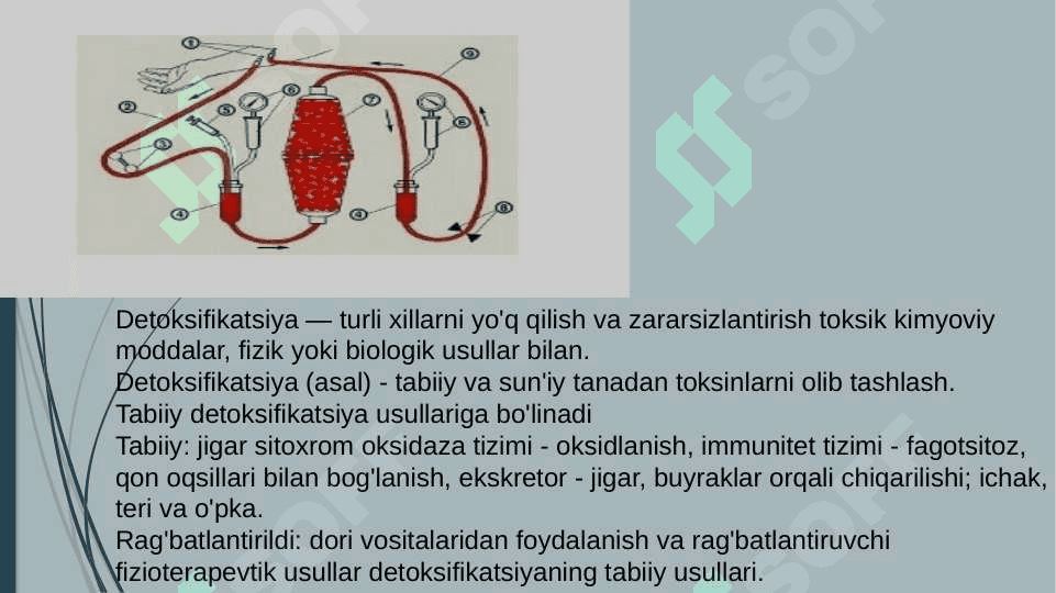 Ekstrakorparal detoksikatsiya usullari 2