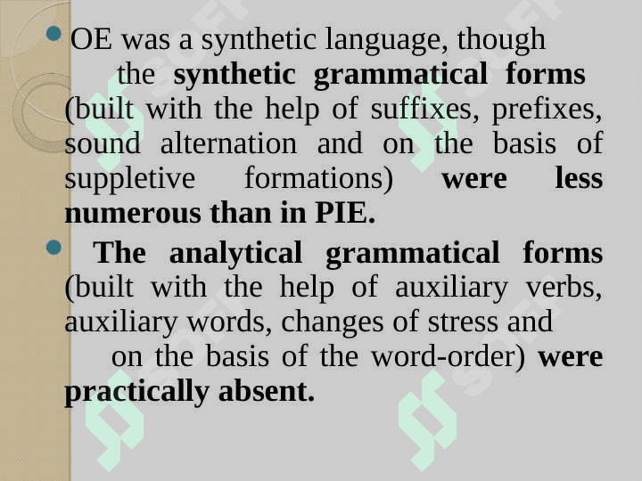 OLD ENGLISH GRAMMAR 2