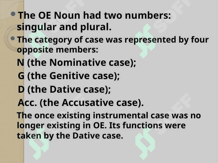 OLD ENGLISH GRAMMAR 7