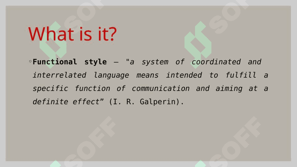 Functional Styles 2