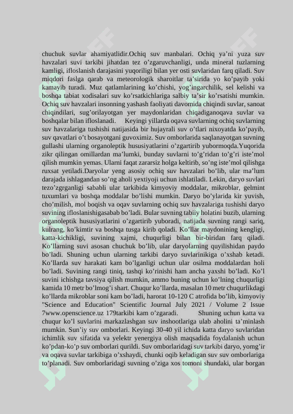 Toz ichimlik suvini olish usullari 3