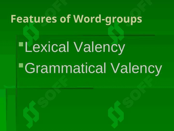 FREE-WORD COMBINATIONS 6
