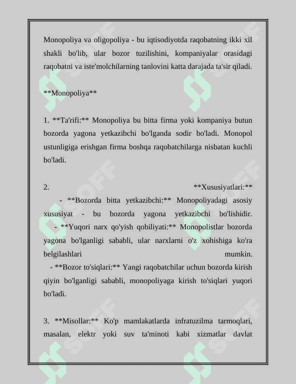 RAQOBAT KURASHINING SHAKLLARI VA USULLARI 6