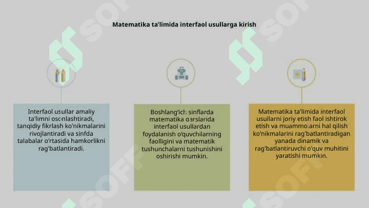 Boshlangʻich sinflarda matematika darslarida interfaol metodlardan foydalanish 2