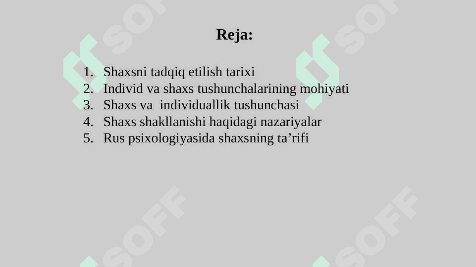 Shaxs psixologiyasi 2