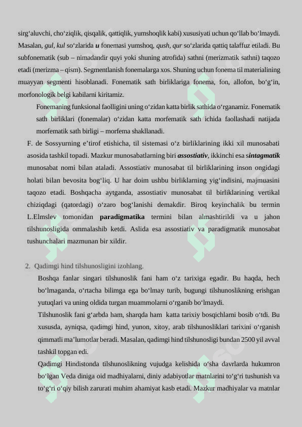 Tilshunoslik fanidan savollar 2