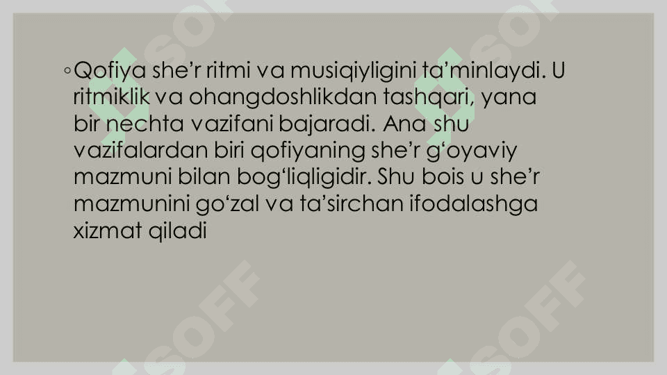 QOFIYA SABOQLARI VA UNSURLARI 4
