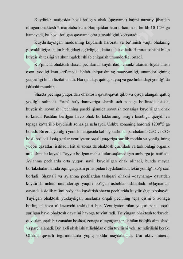 Oxak ishlab chiqarish sexini loyixalash 6