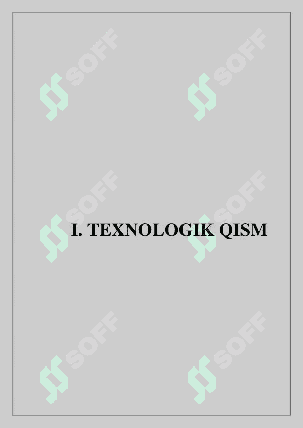 Superplastifikatorlardan foydalanib temir-beton zinapoya ishlab chiqarish korxonasini loyihalash 2