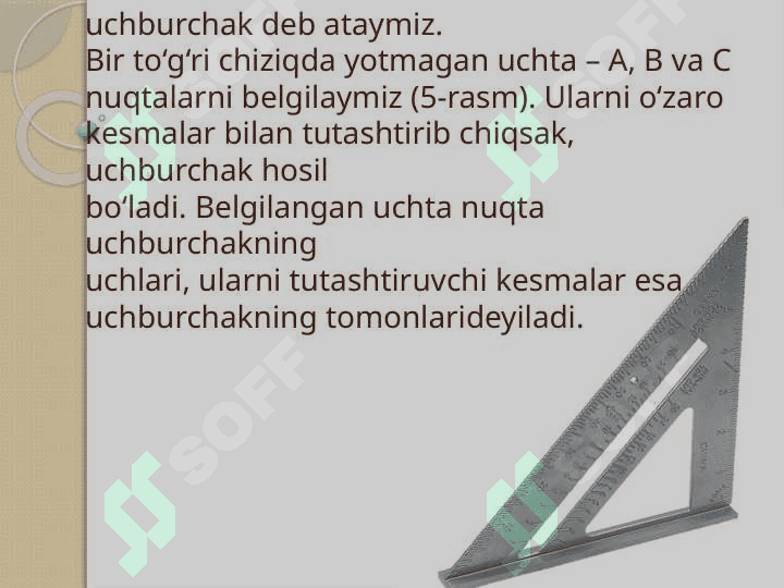 Umum ta’lim maktablarida Uchburchaklar tenglik alomatlarini o’qitish metodikasi 5