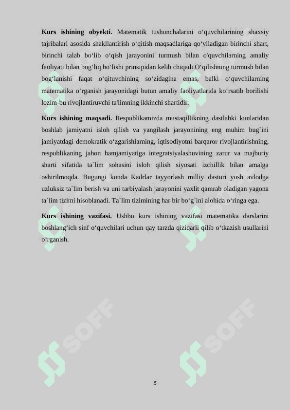 OG‘ZAKI MATEMATIK MASHQLARDAN FOYDALANIB 4-SINF O‘QUVCHILARINI O‘QUV FAOLLIGINI RIVOJLANTIRISH 5