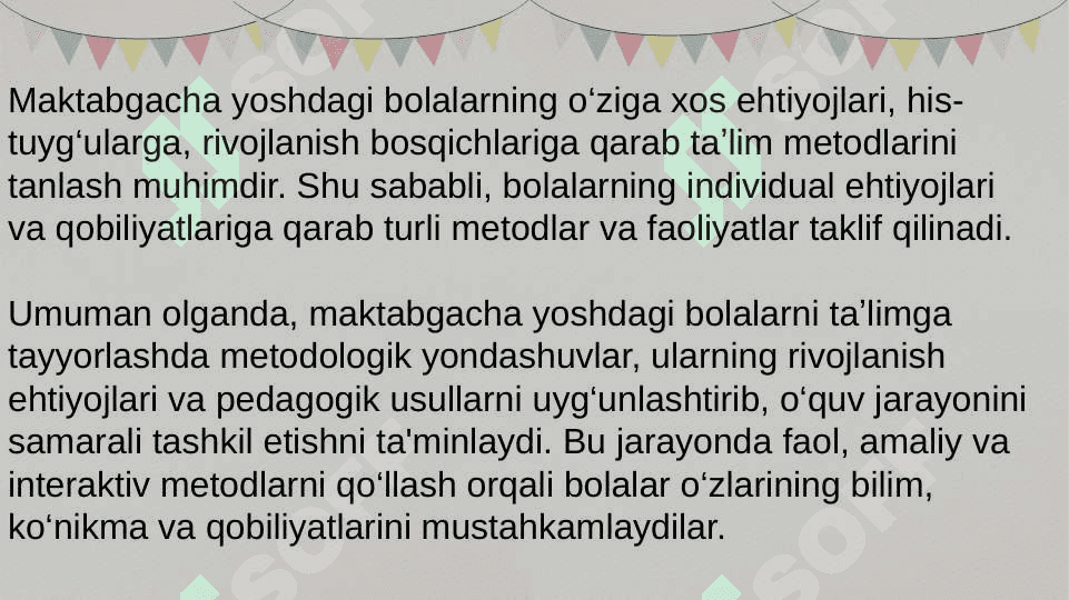 Maktabgacha yoshdagi bolalarni maktab taʼlimiga tayyorlash nazariyasi 7