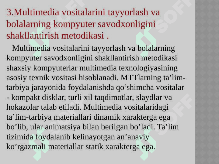 Maktabgacha ta’lim tashkilotlarida multimedialardan foydalanish 6