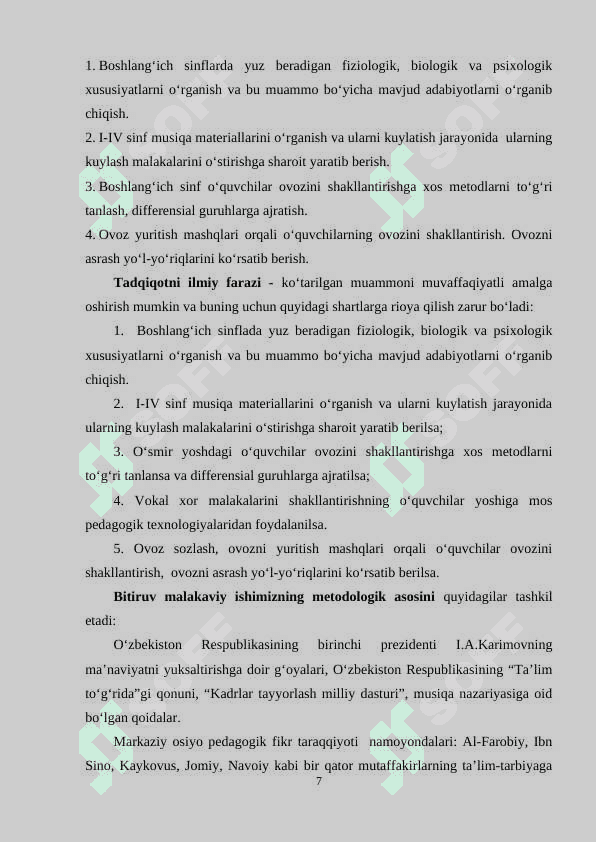 Mutаtsiyа dаvridа  vоkаl-xоr ishlаrini оlib bоrishdа zаmоnаviy yоndоshuvlаr 7
