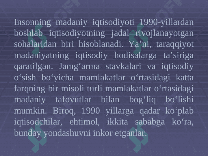 INSON MADANIYATI VA O‘ZIGA XOSLIGI 3