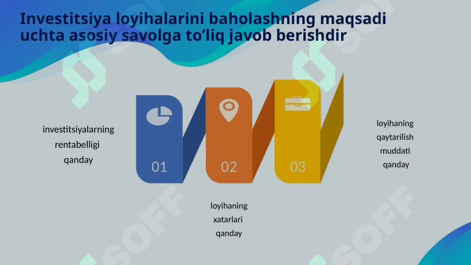Investisiya loyihalarining moliyaviy va iqtisodiy samaradorligini baholash 5