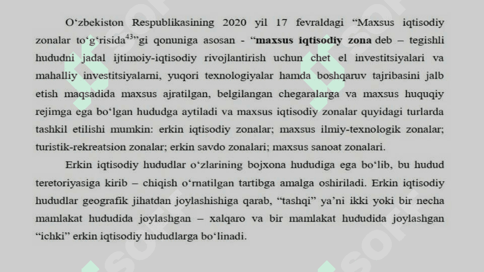 Iqtisodiyotga investisiyalarni jalb etishda erkin iqtisodiy hududlarning o‘rni 8