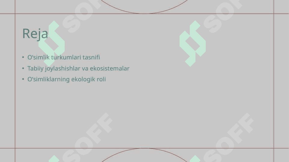 Oʻsimlik turkumlari va ularning tabiiy joylashishlari 2